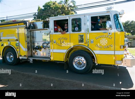 Yellow Fire Truck Hi Res Stock Photography And Images Alamy