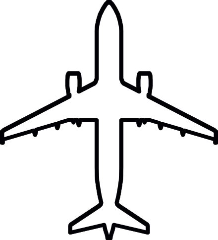 Plane Outline Drawing | Free download on ClipArtMag