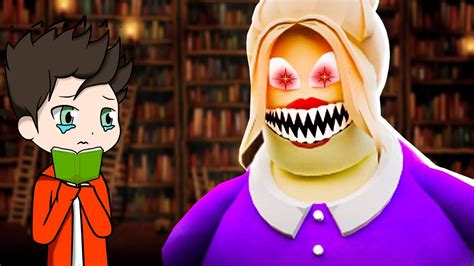 Escapamos De La Biblioteca Maldita En Roblox Escape Miss Marie S