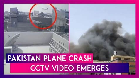 Pakistan Plane Crash CCTV Video Shows PIA Flight PK 8303 Crashing Into