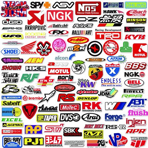 POP Sticker Car & Moto Modified Brand Logo Series Sticker Pack (103 pcs ...