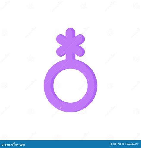 Genderqueer Gender Symbol Part Of Lgbt Community Vector Illustration