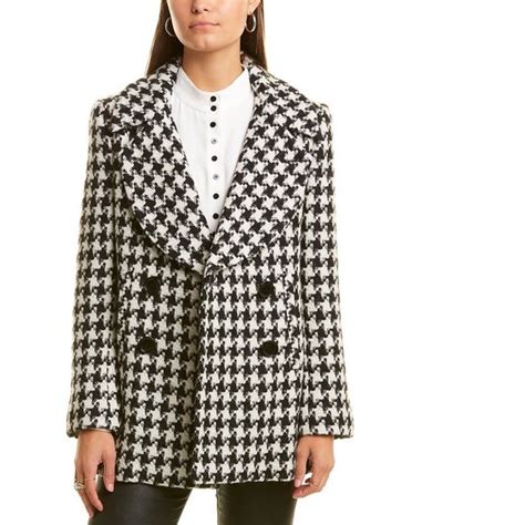 Sofia Cashmere Jackets Coats Sofiacashmere Houndstooth Alpaca