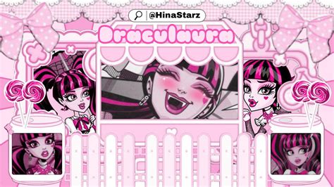 ⃞ ׄ ׅׅ ₊ Banner Draculaura Monster High Soft💗 ⌒ ♡﹗ 💗 🦄 🍡 🥞 In 2022