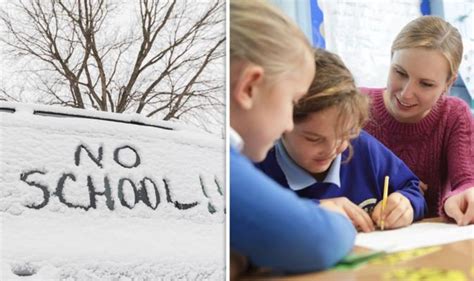 Uk School Closures Are Schools Open Today Full List Of Closures Here