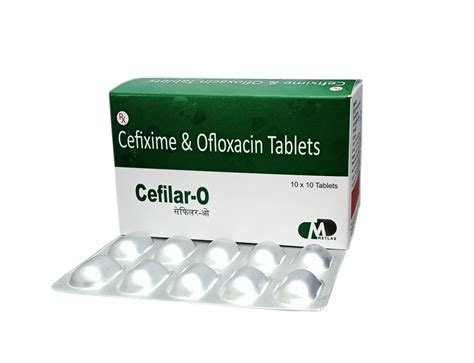 Cefilar O Cefixime 200 Mg Plus Ofloxacin 200 Mg Tablet At Rs 1600 Box