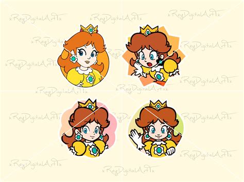 Princess Daisy Png Daisy Png Mario Princess Daisy Cute - Etsy