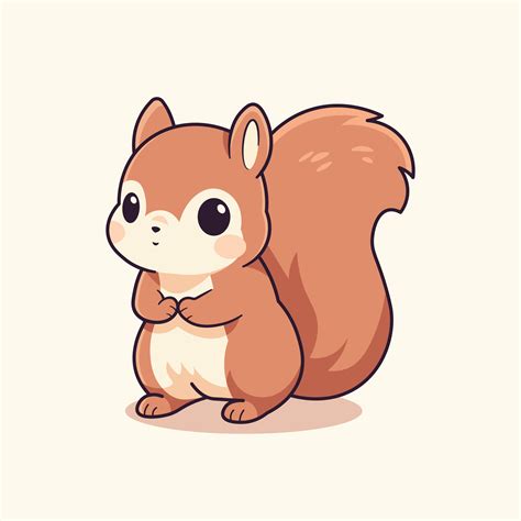 Cute Squirrel Cartoon Vector Illustration 27728325 Vector Art At Vecteezy