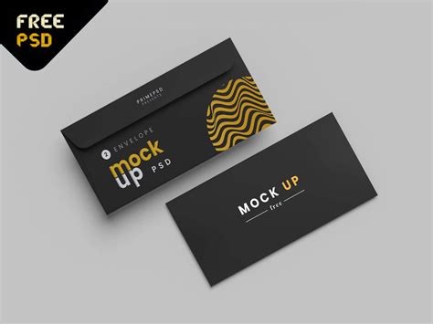 Envelope Mockup PSD - PrimePSD