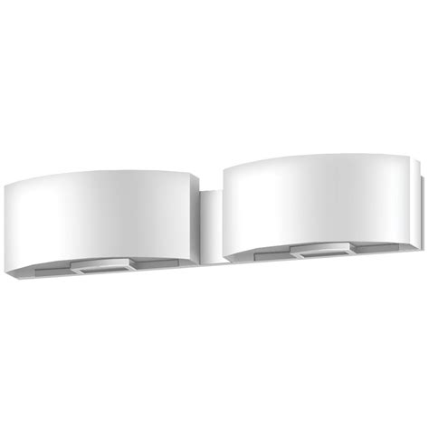 22w Brushed Nickel Vanity Light With Frosted Glass Shade And Integrated Led Startex