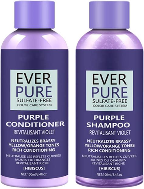 EONFAVE Violet Shampoo Conditioner Sets Hair Growth Shampoo Scalp