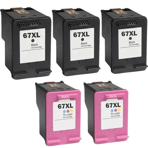 Hp Ink 67 Xl Cartridges Hp 67 Xl Combo Pack Of 5 9490