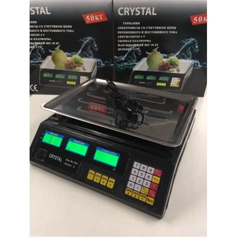 ᐉ Электронные весы Crystal 50 кг (77656456) • Купить в Киеве, Украине ...