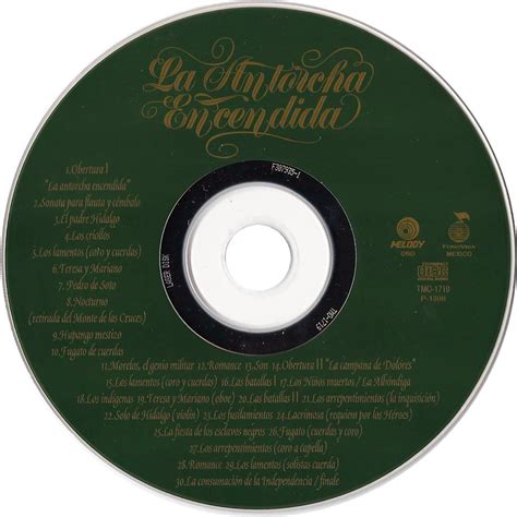 Carátula Cd de Bso La Antorcha Encendida Portada