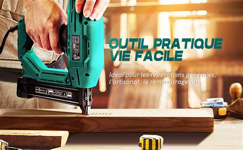 Agrafeuse Electrique Cloueuse Electrique pour Bois Câble d