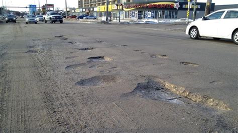 Winnipegs Infamous Pothole Problem Plaguing Road Users Manitoba