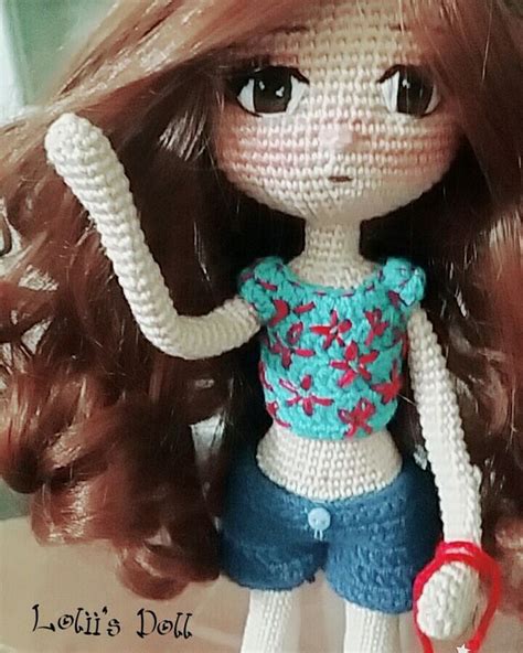 Amigurumi Doll Wearing Jeans Shorts