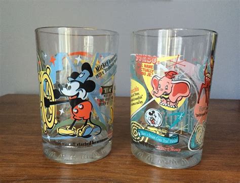 Vintage Disney Glasses Retro Disney Drinking Glasses Set Of Two