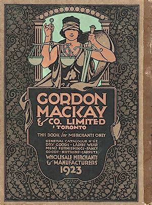 Gordon Mackay Co Limited Toronto This Book Is For Merchants Only