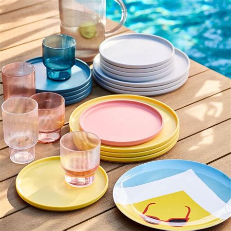 Modern Melamine Dinnerware Set Of 12