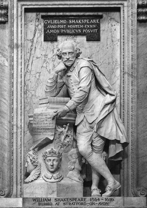 Peter Scheemakers Shakespeare Monument Marble Westminster