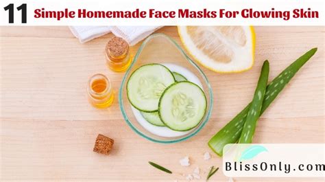 11 Simple Homemade Face Masks For Glowing Skin Blissonly