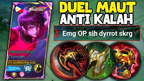 Duel Maut Anti Kalah Build Dyrroth Tersakit Item Dyrroth