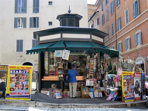 Edicola A Newspaper And Magazine Stand In The Largo Della Flickr