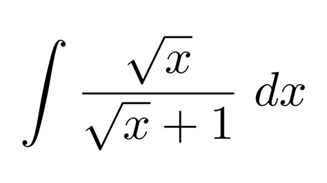 Integral Of Sqrtxsqrtx1 Substitution Youtube