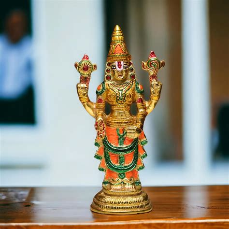 Buy KridayKraft Aluminium Handicrafts Lord Tirupati Balaji Venkateswara