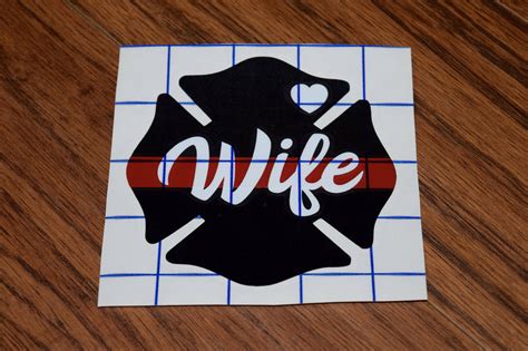 Firefighter Wife Decal Firefighter Wife Fire Wife Etsy Firefighter