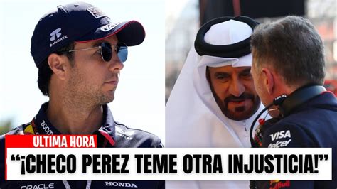 Checo P Rez Teme Volver A Ser Penalizado En El Gp De Espa A Youtube