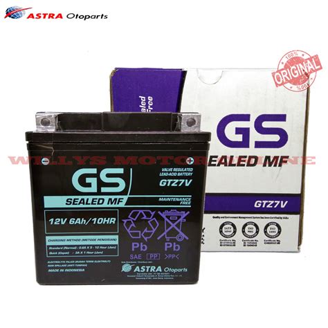 Jual Accu Gtz V Gs Astra Original Nmax Aerox Aki Gtz V Gs Astra