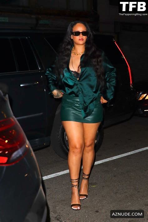 Rihanna Sexy Seen Flaunting Her Hot Legs At The Ned Hotel With Asap Rocky Aznude