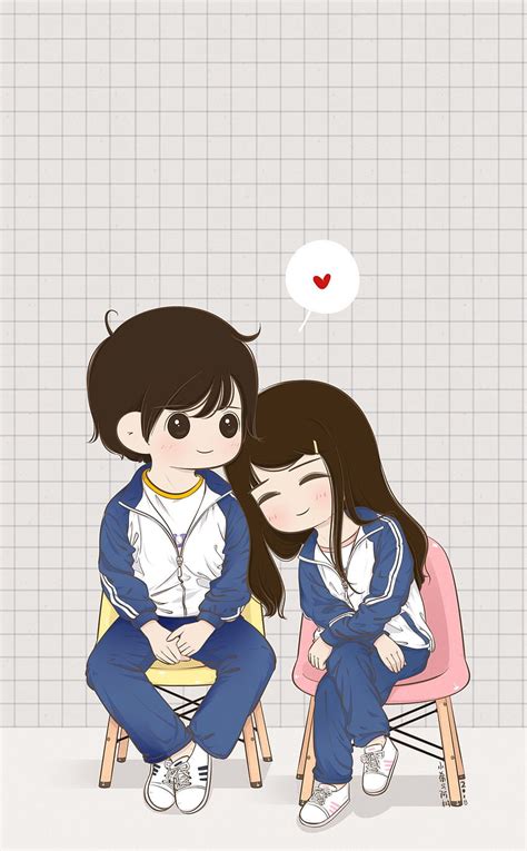 Chibi Couple Love Cute Animated Couple Novocom Top Cute Couples