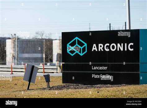 A logo sign outside of a facility occupied by Arconic in Lancaster ...