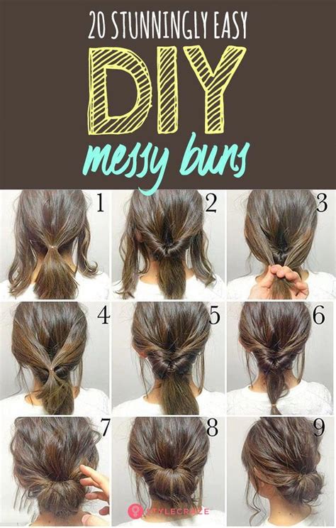 Unique How To Make An Easy Messy Bun With Long Hair For Bridesmaids