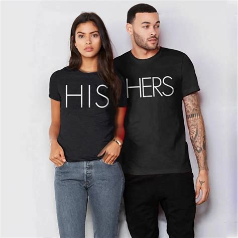 Matching Couple Shirts Valentines Day His And Her Wedding Tshirt For