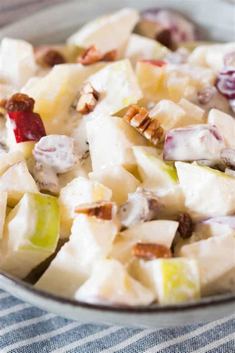 R Pido Fruct Fero Ideolog A Ensalada De Manzana Con Nuez Y Yogurt Orden