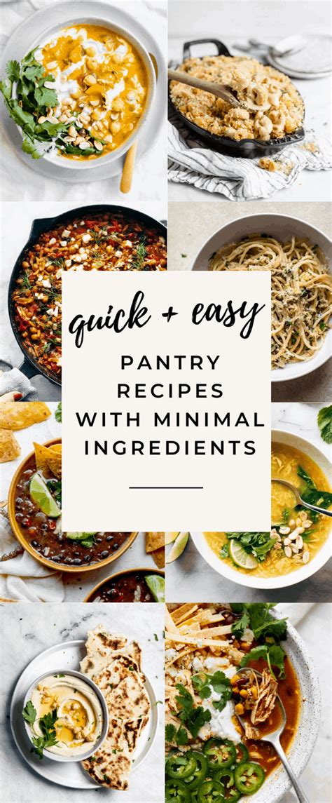 23 Pantry Recipes for when you don't want to (or can't) Leave your ...