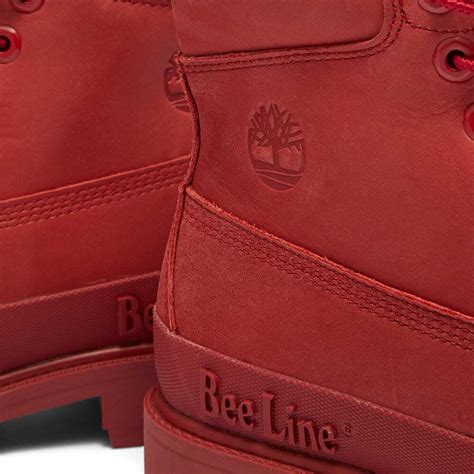 Timberland X Bee Line Premium 6 Waterproof Boot In Red Timberland