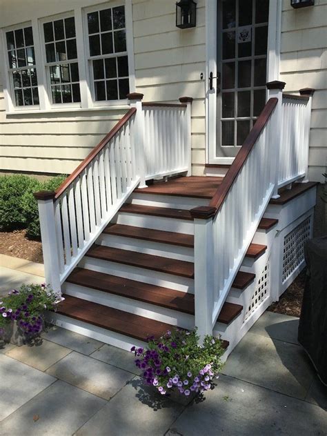 Staining Exterior Stairs In Chatham NJ Monks Home Improvements