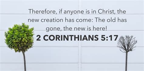 What 2 Corinthians 5 17 Means The Old Has Gone The New Has Come