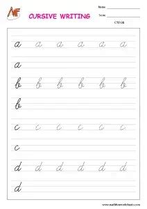 Free cursive worksheet for beginners, Download Free cursive worksheet ...