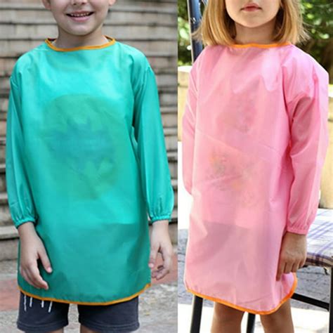 Bueautybox Children Art Smock, Waterproof Painting Apron for Kids ...