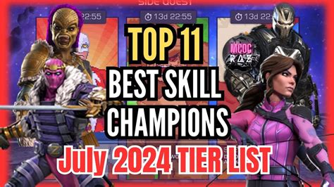 Top 11 Best Skill Champions In Mcoc July 2024 Edition Personal Tier List Top10 Mcoc