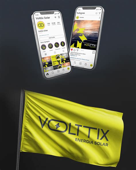 Volttix Solar Energy Brand Identity Images Behance