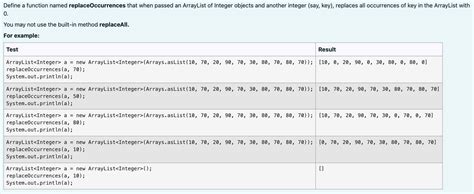 Solved Define A Function Named ReplaceOccurrences That When Chegg