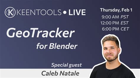 GeoTracker For Blender Feat Caleb Natale KeenTools LIVE 01 02