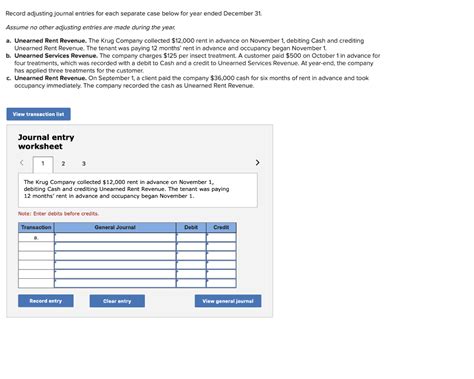 Solved Record Adjusting Journal Entries For Each Solutioninn